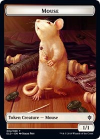 Mouse // Food (18) Double-sided Token [Throne of Eldraine Tokens] | North Game Den