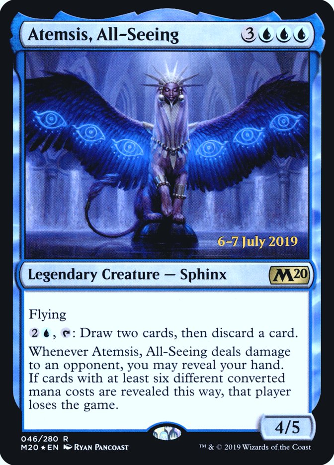 Atemsis, All-Seeing  [Core Set 2020 Prerelease Promos] | North Game Den