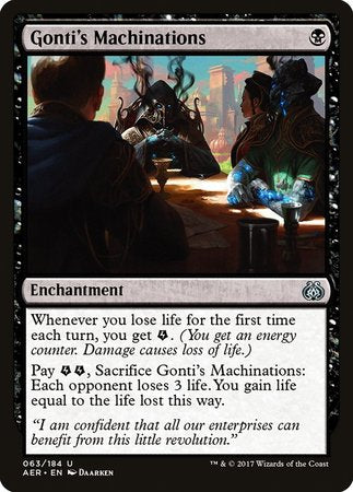 Gonti's Machinations [Aether Revolt] | North Game Den