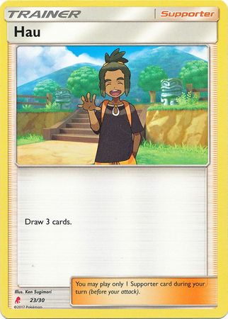 Hau (23/30) [Sun & Moon: Trainer Kit - Lycanroc] | North Game Den