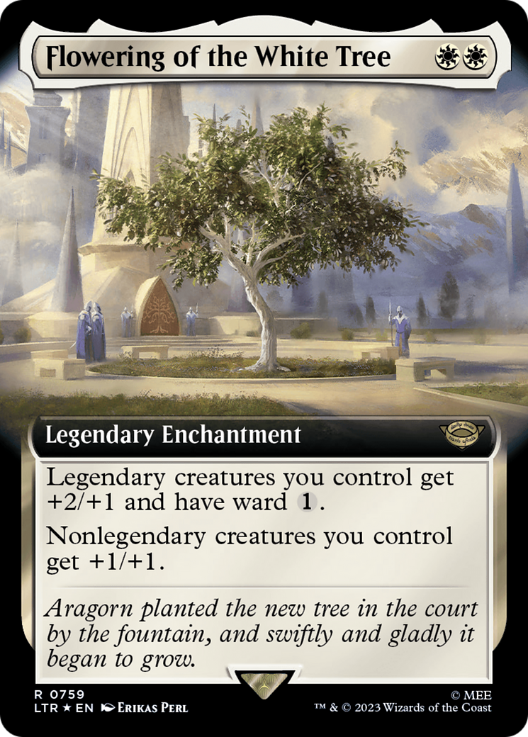 Flowering of the White Tree (Extended Art) (Surge Foil) [The Lord of the Rings: Tales of Middle-Earth] | North Game Den