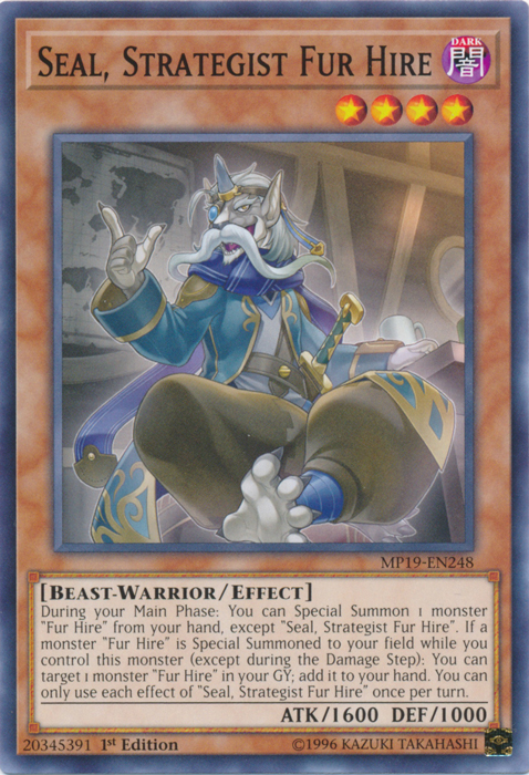 Seal, Strategist Fur Hire [MP19-EN248] Common | North Game Den