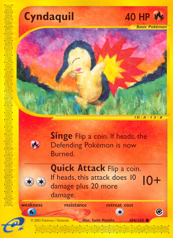 Cyndaquil (104/165) [Expedition: Base Set] | North Game Den
