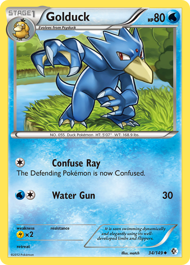 Golduck (34/149) [Black & White: Boundaries Crossed] | North Game Den