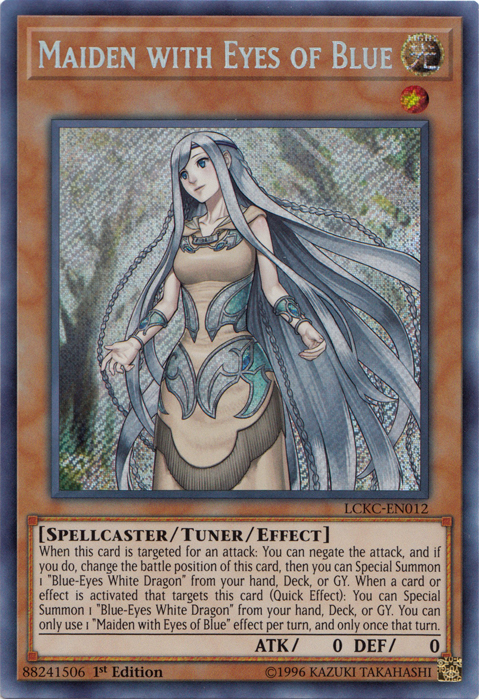 Maiden with Eyes of Blue [LCKC-EN012] Secret Rare | North Game Den