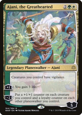 Ajani, the Greathearted [War of the Spark] | North Game Den
