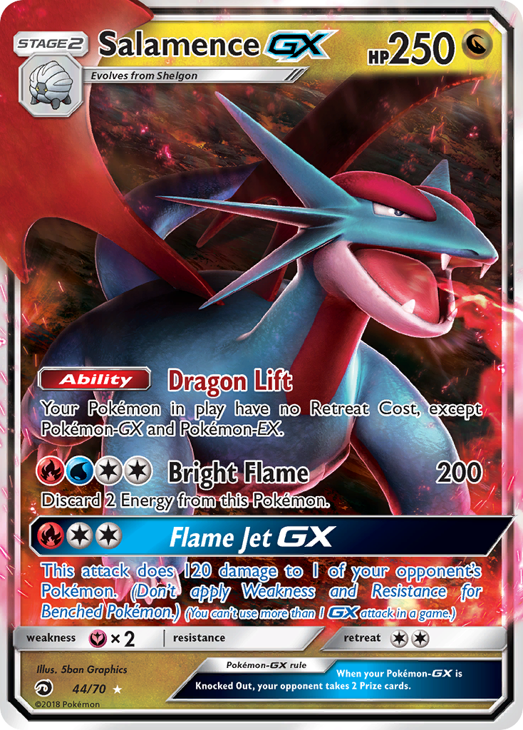 Salamence GX (44/70) [Sun & Moon: Dragon Majesty] | North Game Den