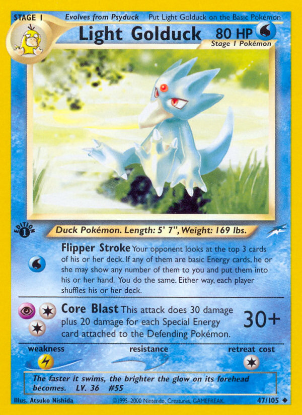 Light Golduck (47/105) [Neo Destiny 1st Edition] | North Game Den