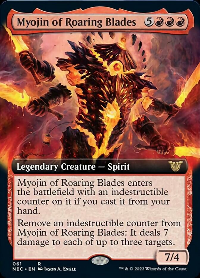 Myojin of Roaring Blades (Extended) [Kamigawa: Neon Dynasty Commander] | North Game Den