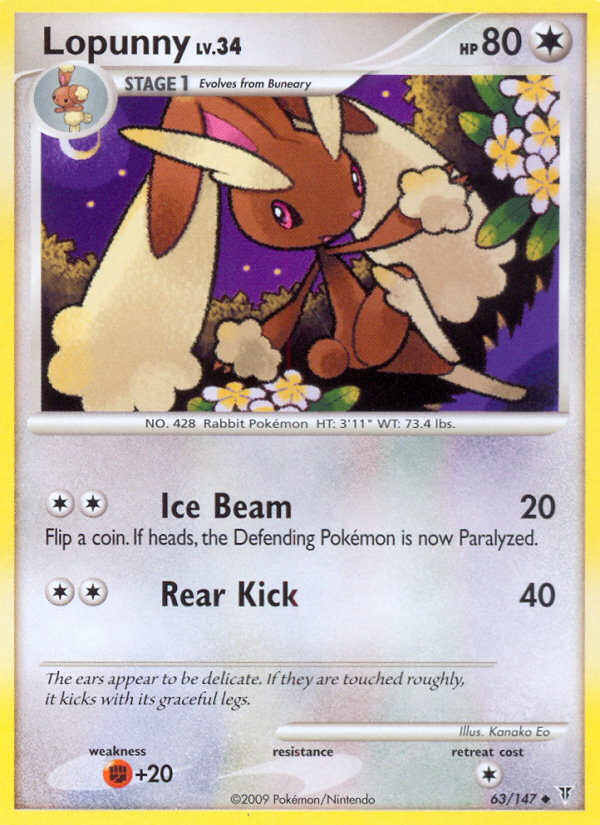 Lopunny (63/147) [Platinum: Supreme Victors] | North Game Den