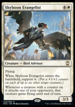 Skyboon Evangelist (Promo Pack) [Streets of New Capenna Commander Promos] | North Game Den