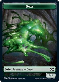 Ooze // Wurm (030) Double-sided Token [Double Masters Tokens] | North Game Den