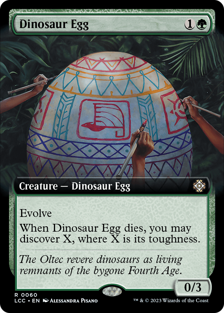 Dinosaur Egg (Extended Art) [The Lost Caverns of Ixalan Commander] | North Game Den