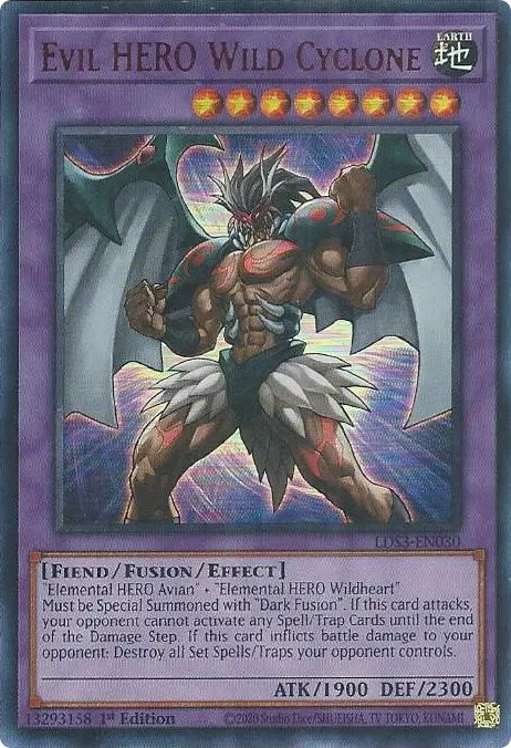 Evil HERO Wild Cyclone (Red) [LDS3-EN030] Ultra Rare | North Game Den