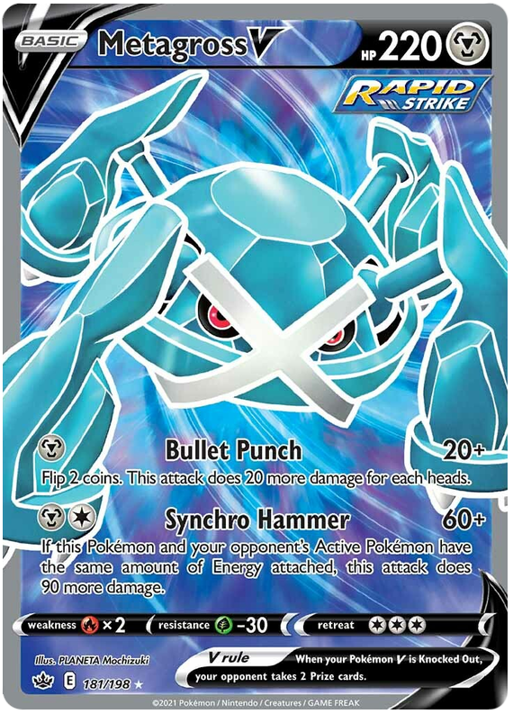 Metagross V (181/198) [Sword & Shield: Chilling Reign] | North Game Den