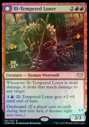 Ill-Tempered Loner // Howlpack Avenger [Innistrad: Crimson Vow Prerelease Promos] | North Game Den