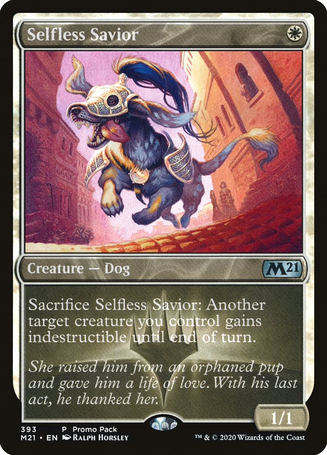 Selfless Savior (Promo Pack) [Core Set 2021 Promos] | North Game Den