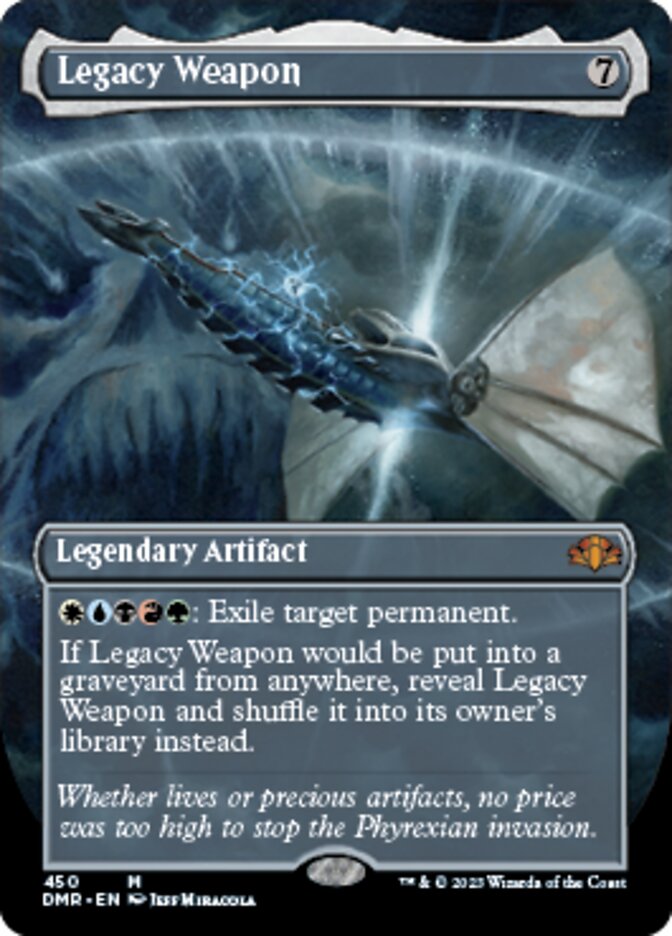 Legacy Weapon (Borderless Alternate Art) [Dominaria Remastered] | North Game Den