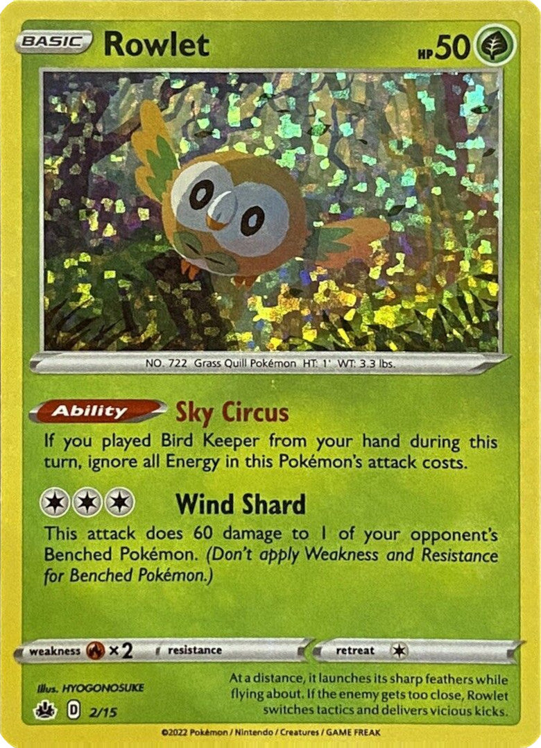 Rowlet (2/15) [McDonald's Promos: Match Battle] | North Game Den