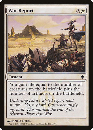 War Report [New Phyrexia] | North Game Den