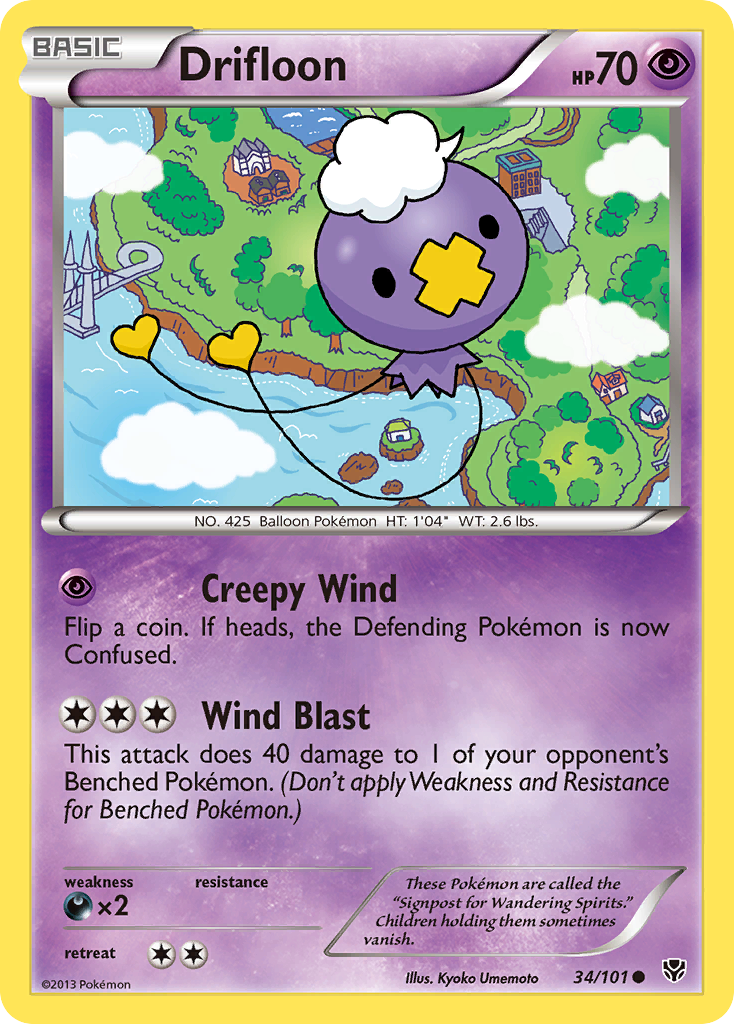 Drifloon (34/101) [Black & White: Plasma Blast] | North Game Den