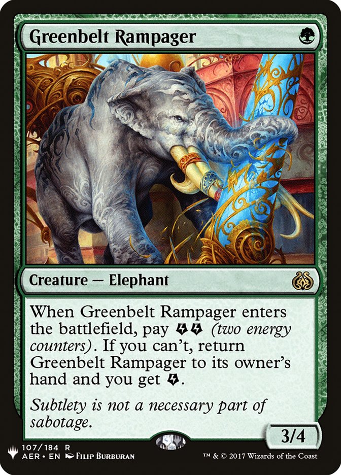 Greenbelt Rampager [Mystery Booster] | North Game Den