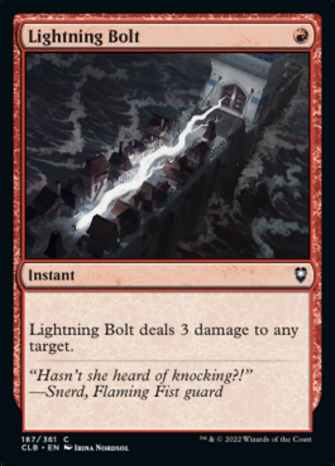 Lightning Bolt [Commander Legends: Battle for Baldur's Gate] | North Game Den