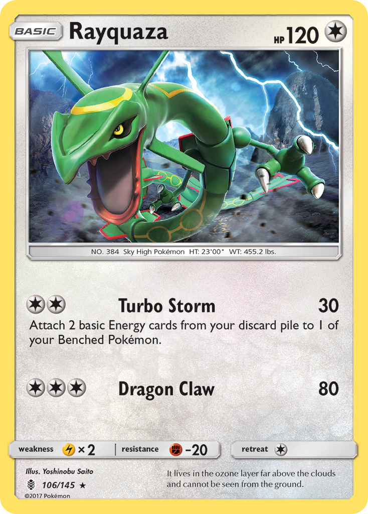 Rayquaza (106/145) [Sun & Moon: Guardians Rising] | North Game Den