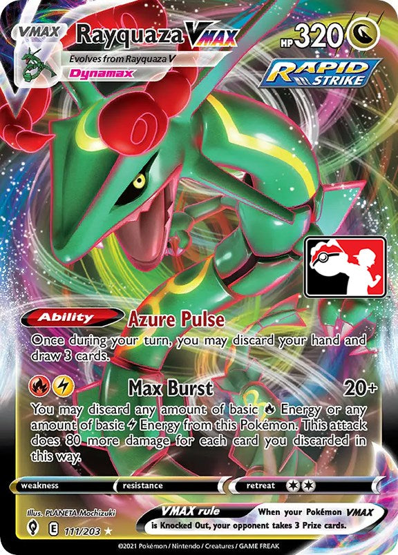 Rayquaza VMAX (111/203) [Prize Pack Series One] | North Game Den