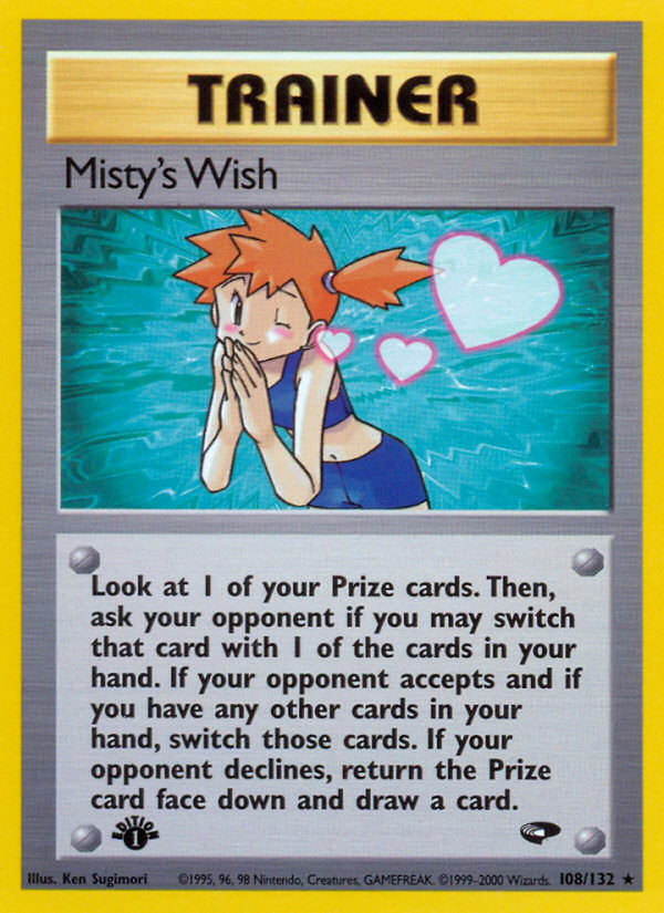 Misty's Wish (108/132) [Gym Challenge 1st Edition] | North Game Den