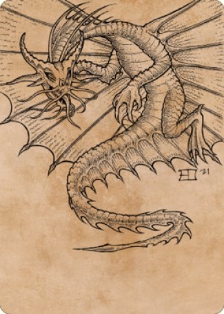 Ancient Gold Dragon Art Card (44) [Commander Legends: Battle for Baldur's Gate Art Series] | North Game Den