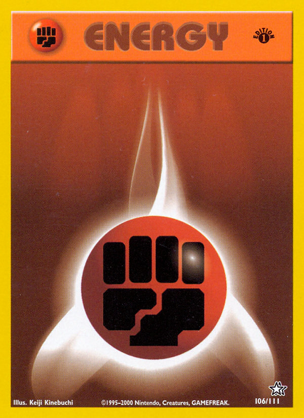 Fighting Energy (106/111) [Neo Genesis 1st Edition] | North Game Den