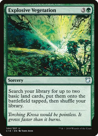 Explosive Vegetation [Commander 2018] | North Game Den