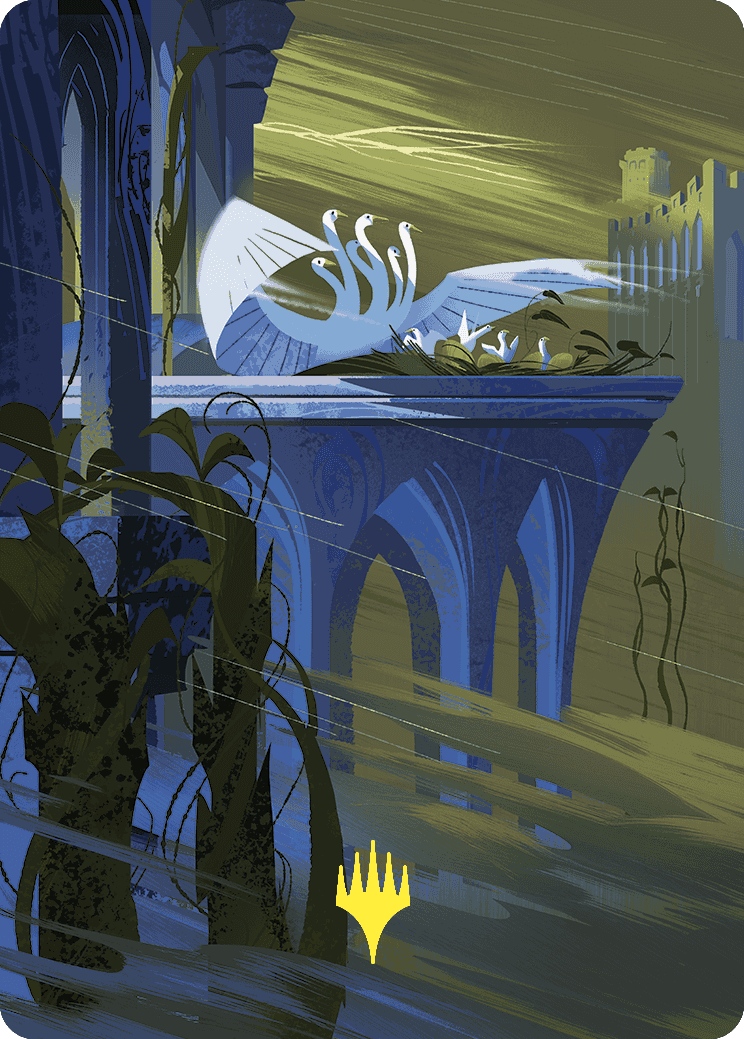 Doubling Season Art Card (Gold-Stamped Planeswalker Symbol) [Wilds of Eldraine Art Series] | North Game Den
