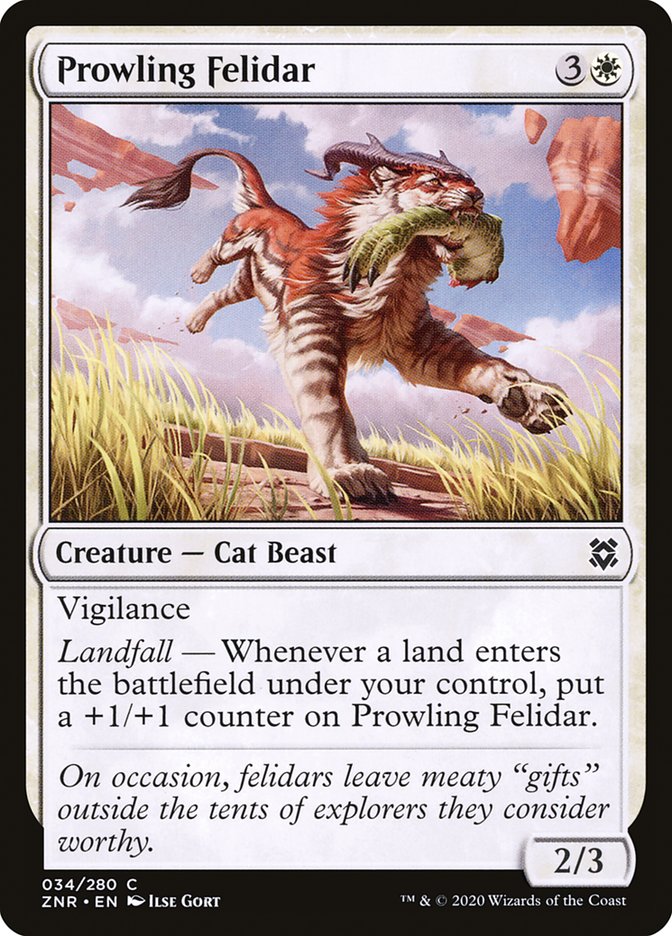 Prowling Felidar [Zendikar Rising] | North Game Den