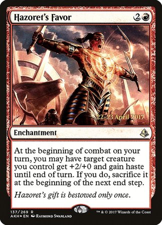 Hazoret's Favor [Amonkhet Promos] | North Game Den