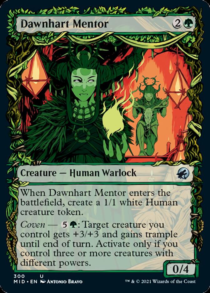 Dawnhart Mentor (Showcase Equinox) [Innistrad: Midnight Hunt] | North Game Den
