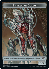 Saproling // Phyrexian Golem Double-sided Token [Double Masters 2022 Tokens] | North Game Den