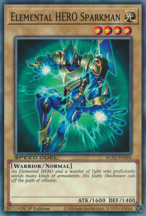 Elemental HERO Sparkman [SGX2-ENA04] Common | North Game Den