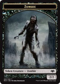 Zombie (007) // Emblem - Serra the Benevolent (020) Double-sided Token [Modern Horizons Tokens] | North Game Den