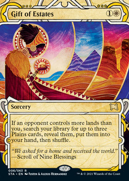 Gift of Estates (Etched Foil) [Strixhaven Mystical Archive] | North Game Den