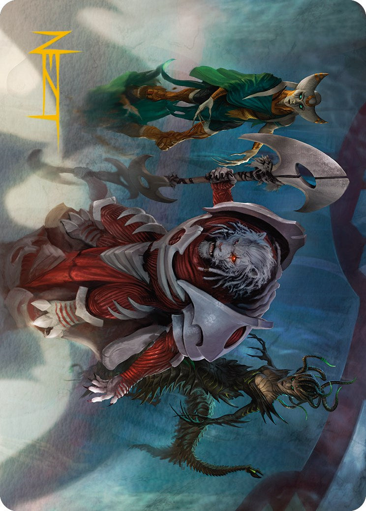 Norn's Decree Art Card (Gold-Stamped Signature) [Phyrexia: All Will Be One Art Series] | North Game Den