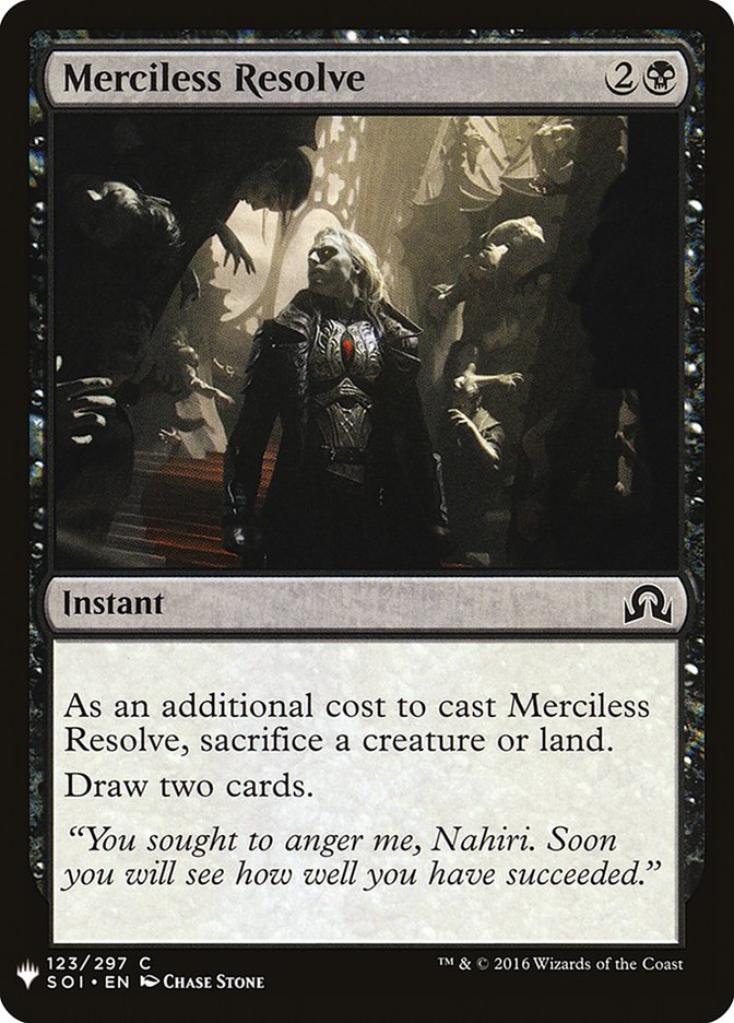 Merciless Resolve [Mystery Booster] | North Game Den