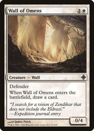 Wall of Omens [Rise of the Eldrazi] | North Game Den