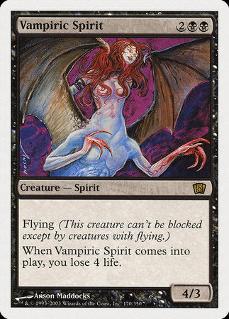 Vampiric Spirit [Eighth Edition] | North Game Den