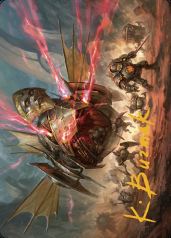 Liberator, Urza's Battlethopter Art Card (Gold-Stamped Signature) [The Brothers' War Art Series] | North Game Den