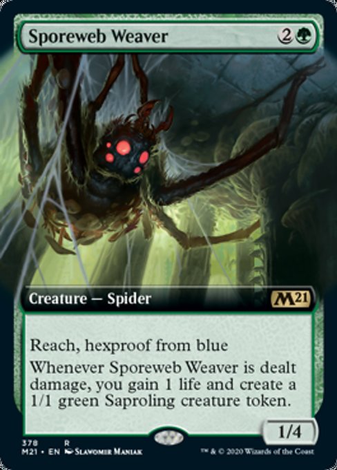 Sporeweb Weaver (Extended Art) [Core Set 2021] | North Game Den