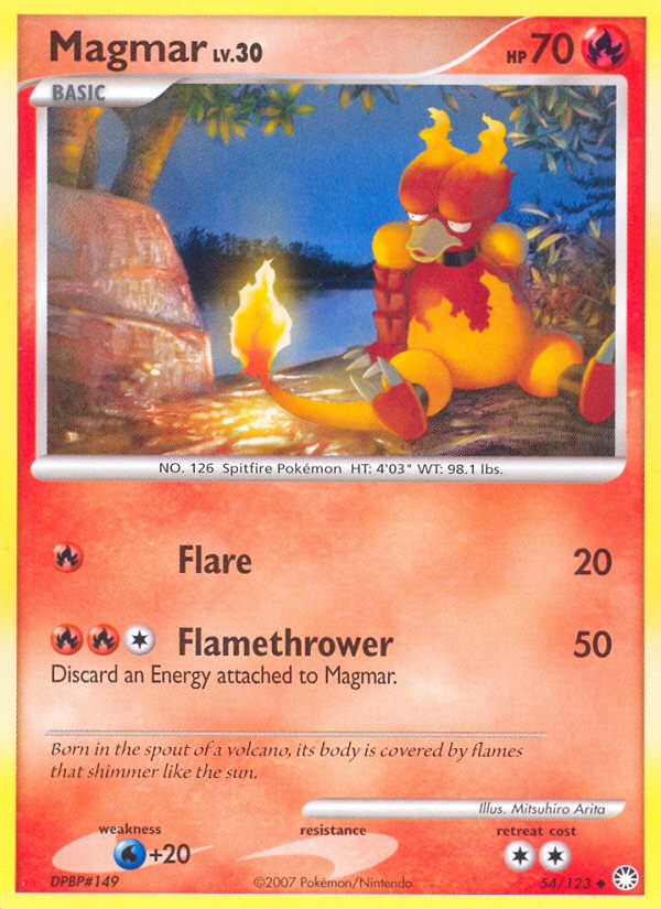 Magmar (54/123) [Diamond & Pearl: Mysterious Treasures] | North Game Den