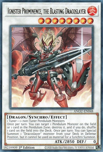 Ignister Prominence, the Blasting Dracoslayer (Rare) [ANGU-EN048] Rare | North Game Den