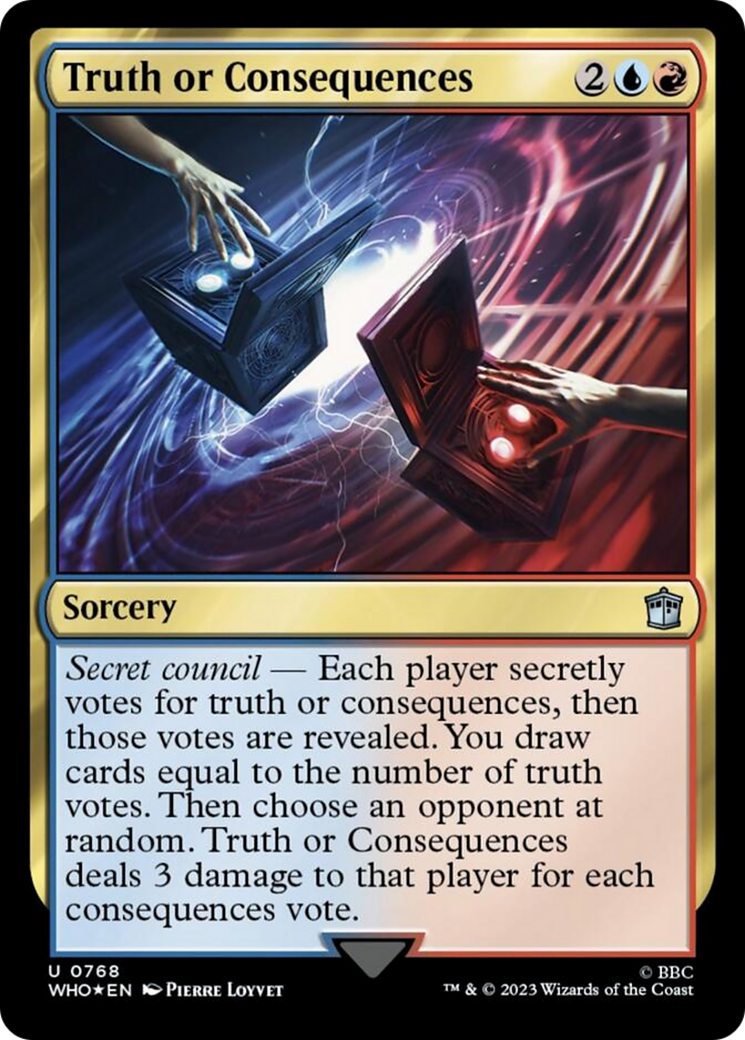 Truth or Consequences (Surge Foil) [Doctor Who] | North Game Den